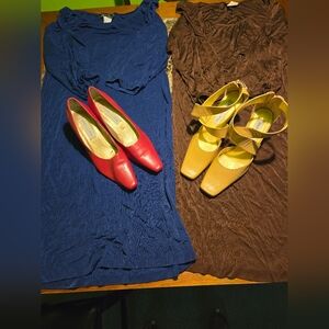 2 Dresses 2 Pairs Shoes